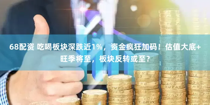 68配资 吃喝板块深跌近1%，资金疯狂加码！估值大底+旺季将至，板块反转或至？